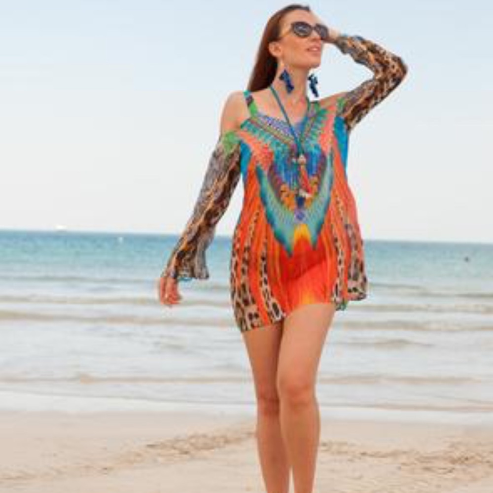 Cold shoulder tunic